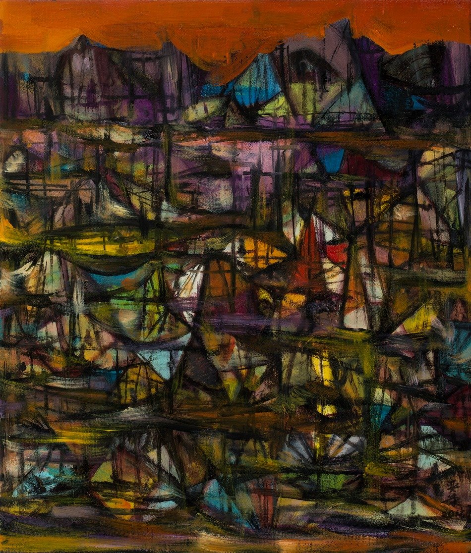 蘇奕榮---千帆過境 52.5x45 cm