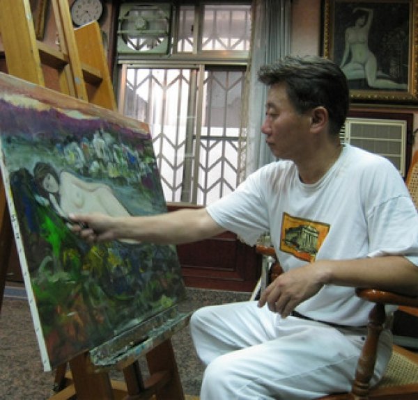 蘇奕榮老師創作中