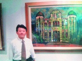 蘇奕榮參加府城人物畫會首展